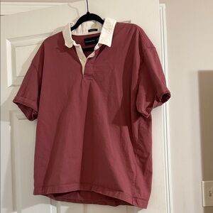 Abercrombie & Fitch Burgundy Polo Shirt
